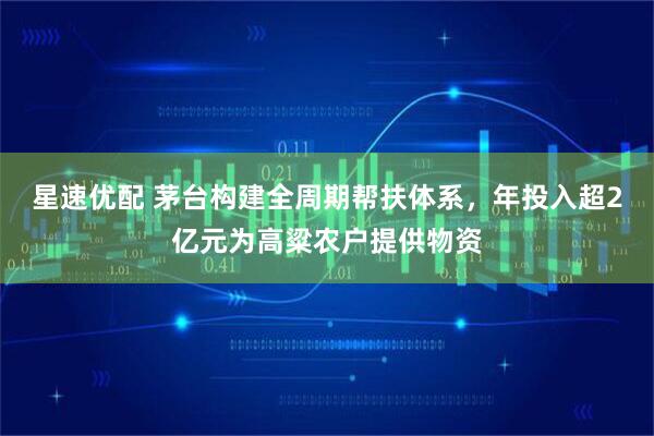 星速优配 茅台构建全周期帮扶体系，年投入超2亿元为高粱农户提供物资